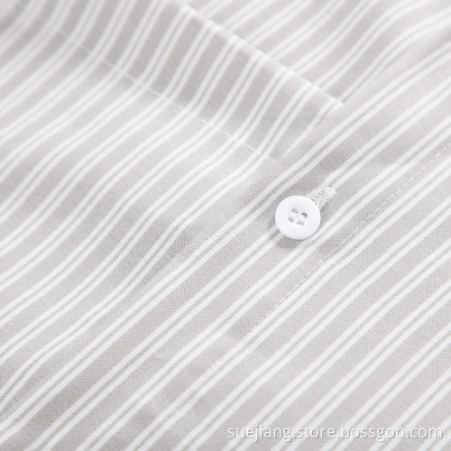 Fashion Striped Sweet Shirt Top Irregular